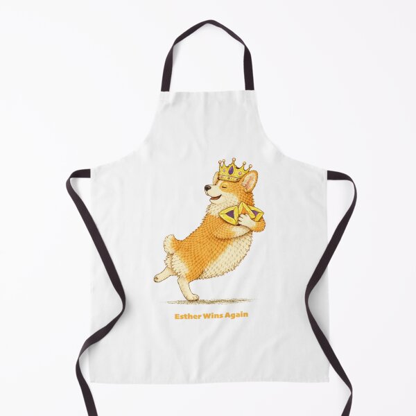Item preview, Purim Corgi Funny Costume Queen Esther Wins Again designed and sold by PillowCatStudio.