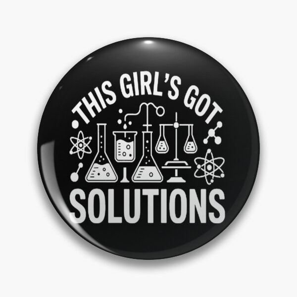 Item preview, This Girl's Got Solutions - Chemistry Student Science Fan designed and sold by SignaturalGen.