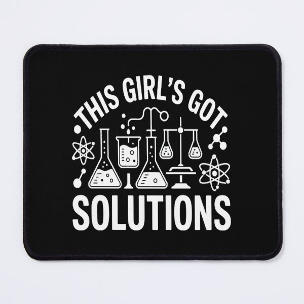 Item preview, This Girl's Got Solutions - Chemistry Student Science Fan designed and sold by SignaturalGen.