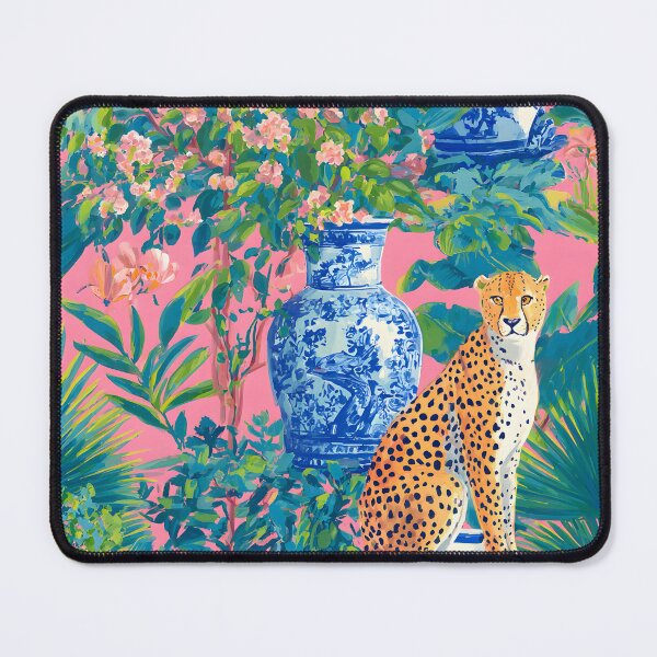 Item preview, Preppychertah on ginger jar in lush chinoiserie garden designed and sold by SophieClimaArt.