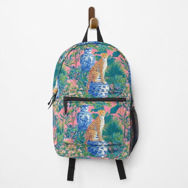 Item preview, Preppychertah on ginger jar in lush chinoiserie garden designed and sold by SophieClimaArt.