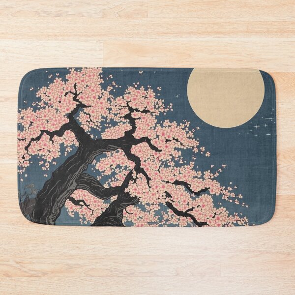 Item preview, Japanese Ukiyo-e Night Cherry Blossoms and Full Moon - Yozakura designed and sold by Vandy Fullam.