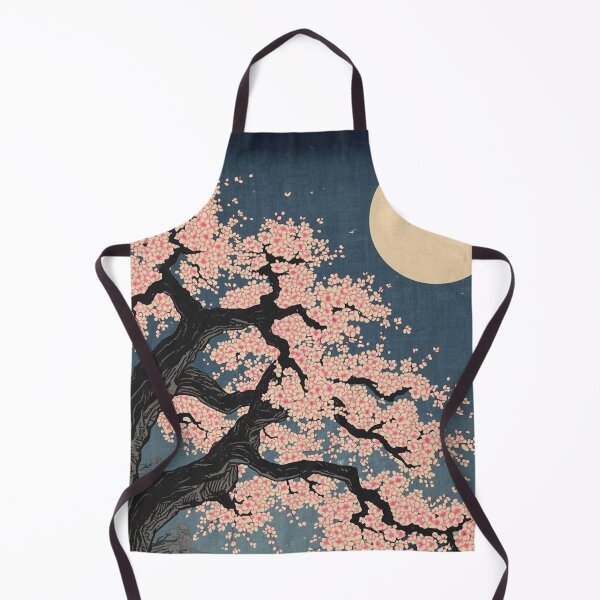 Item preview, Japanese Ukiyo-e Night Cherry Blossoms and Full Moon - Yozakura designed and sold by Vandy Fullam.