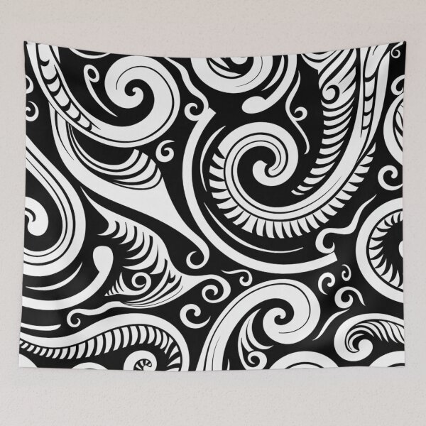 Item preview, New Zealand Māori Paua Pattern Koru Design 771 designed and sold by GrinGalore.