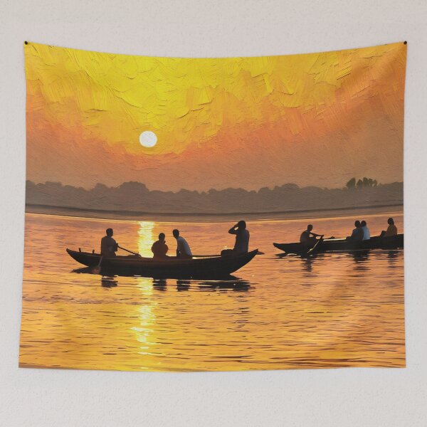 Item preview, Boats at Sunset designed and sold by tomorrowsart.
