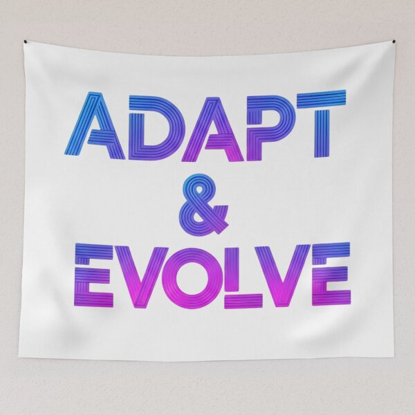 Item preview, Adapt & Evolve – Futuristic Neon Kinetic Typography designed and sold by VibranPalette.