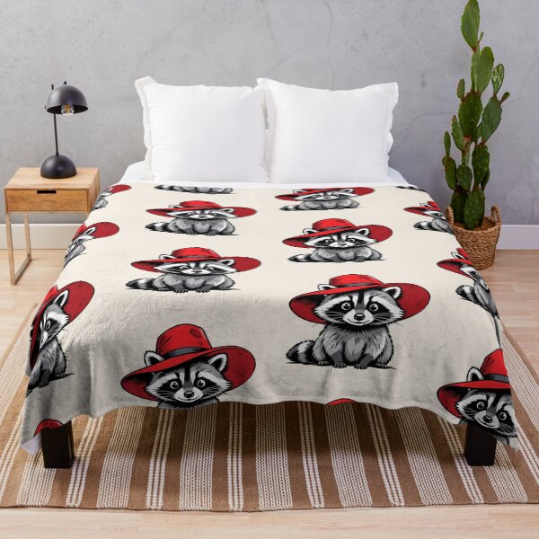 Item preview, Raccoon in a red hat designed and sold by PrintLabStudio.