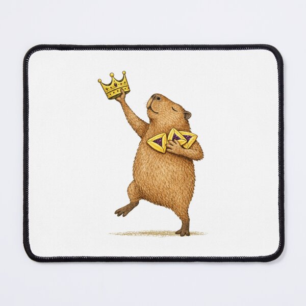 Item preview, Happy Purim Capybara Funny Costume Queen Esther Ha designed and sold by PillowCatStudio.