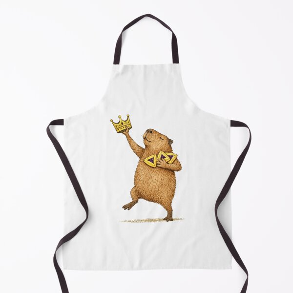 Item preview, Happy Purim Capybara Funny Costume Queen Esther Ha designed and sold by PillowCatStudio.