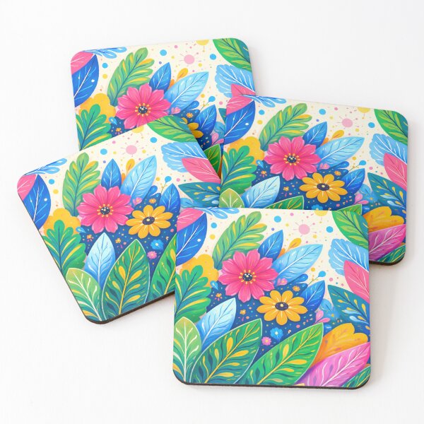 Item preview, Colorful Botanic Dream Pattern designed and sold by CzipipitoStudio.