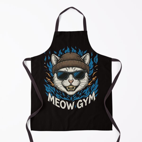 Item preview, Meow Gym - Hardcore Fitness Cat Mascot designed and sold by rjjvstudio26.
