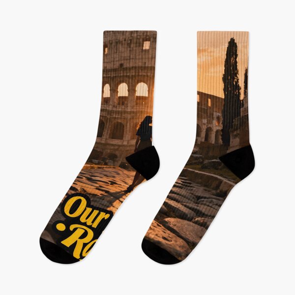 Item preview, Our Love Rome – Couple Walking Toward the Colosseum at Sunset designed and sold by FreeFromDefault.