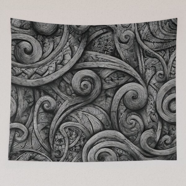 Aperçu de l'œuvre Nouvelle-Zélande Maori Paua Pattern Koru Design 773 créée et vendue par GrinGalore.