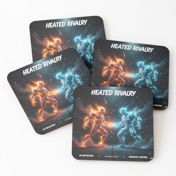 Item preview, Heated Rivalry - Fire and Ice Elemental Battle designed and sold by Flex & Fur.