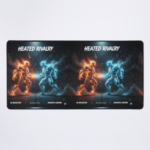 Item preview, Heated Rivalry - Fire and Ice Elemental Battle designed and sold by Flex & Fur.