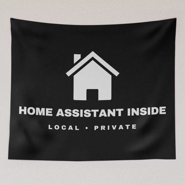 Item preview, Home Assistant Inside – Local & Private Smart Home Sticker Dark Mode designed and sold by DesignFreakArt.