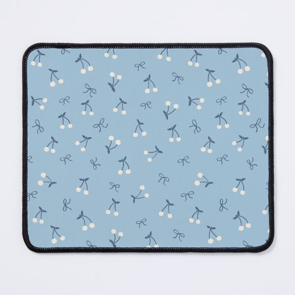 Item preview, Coquette tiny cherries and bows | Valentine cute pastel blue design designed and sold by Illustrated by Nat.