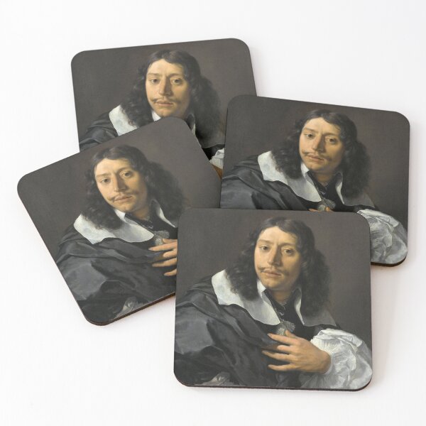 Item preview, Vintage Gentleman Portrait: Moody Oil Painting Art Print designed and sold by SavageVision.