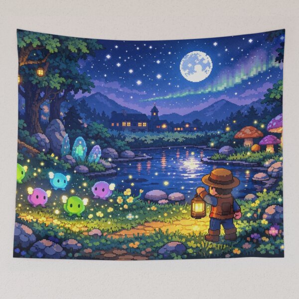 Item preview, Stardew Valley Inspired Artwork moonlight designed and sold by FeelTheDrawing.