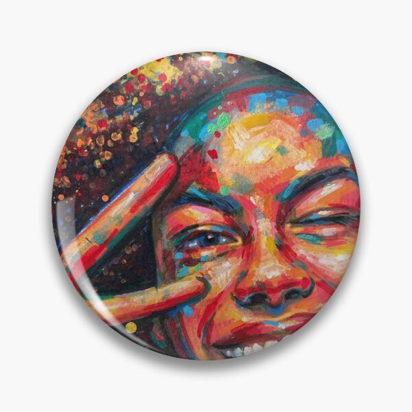 Item preview, Joyful Energy Portrait-Dopamine Art · Feel-Good · Emotional Art designed and sold by MontekkiArt.