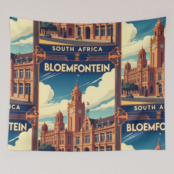 Item preview, Bloemfontein South Africa Vintage Travel Tourism designed and sold by TravelersGems.