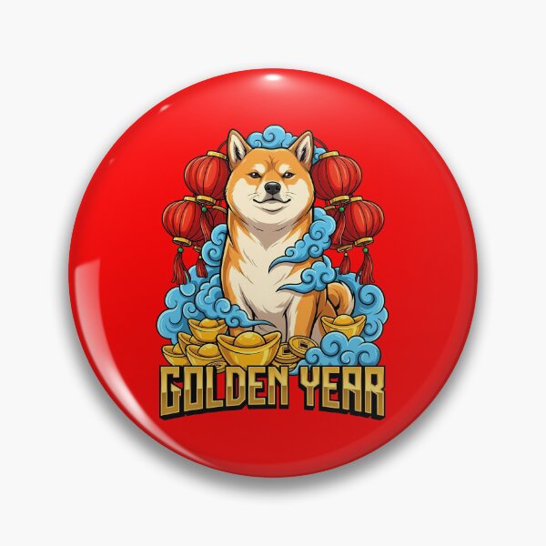Item preview, Shiba Inu Golden Year Traditional designed and sold by Tong4130.