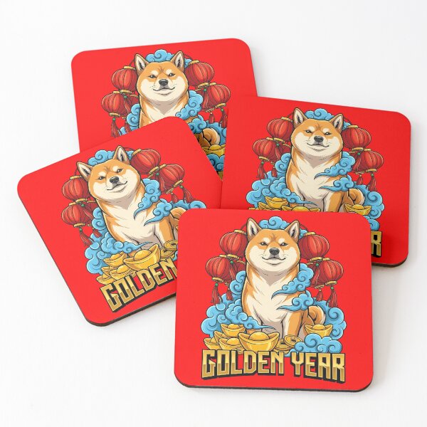 Item preview, Shiba Inu Golden Year Traditional designed and sold by Tong4130.