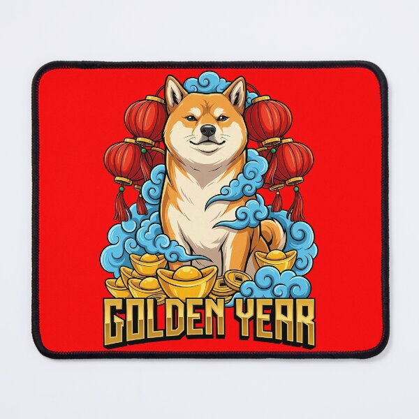 Item preview, Shiba Inu Golden Year Traditional designed and sold by Tong4130.