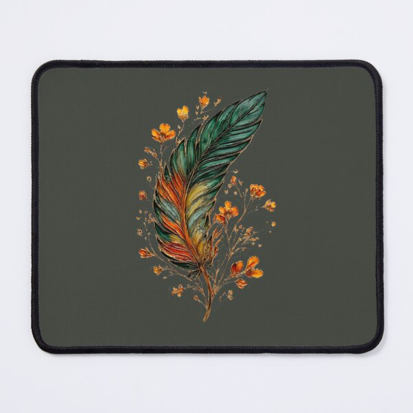 Item preview, Sacred Forest Feather - Natural Element Art designed and sold by Shift-Bloom.