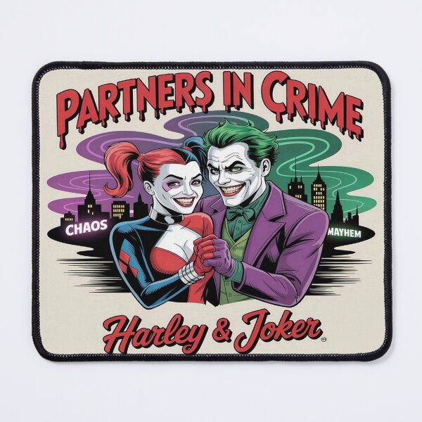 Item preview, Partners in Crime Mayhem - Joker & Harley Quinn Chaos Duo Art designed and sold by Midnight Veil Designs.