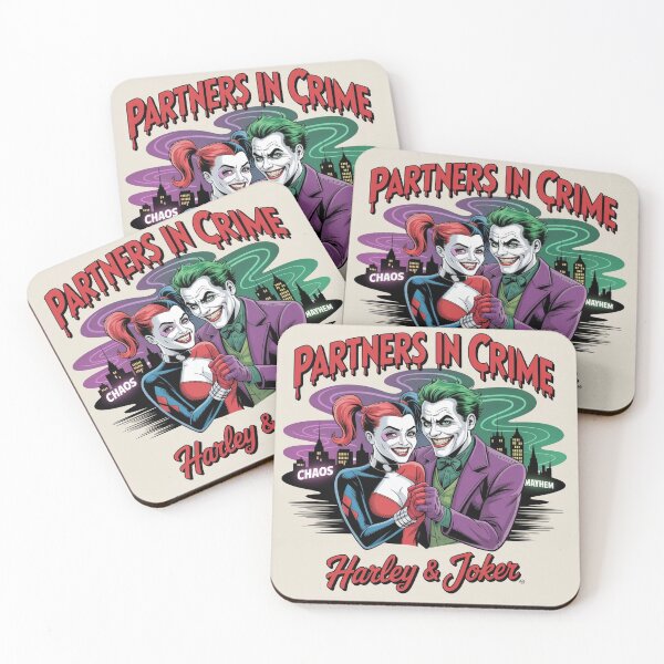 Item preview, Partners in Crime Mayhem - Joker & Harley Quinn Chaos Duo Art designed and sold by Midnight Veil Designs.