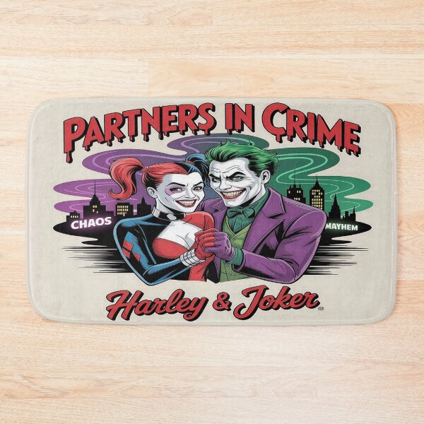 Item preview, Partners in Crime Mayhem - Joker & Harley Quinn Chaos Duo Art designed and sold by Midnight Veil Designs.