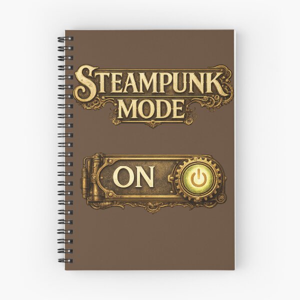 Item preview, Steampunk Mode ON – Brass Power Switch Design designed and sold by JaylenBlack34.