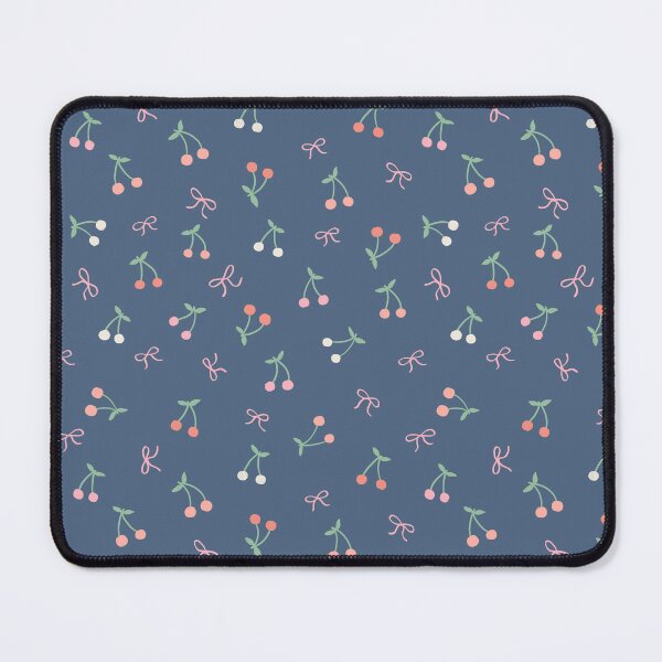 Item preview, Coquette tiny cherries and bows | Valentine cute blue design designed and sold by Illustrated by Nat.