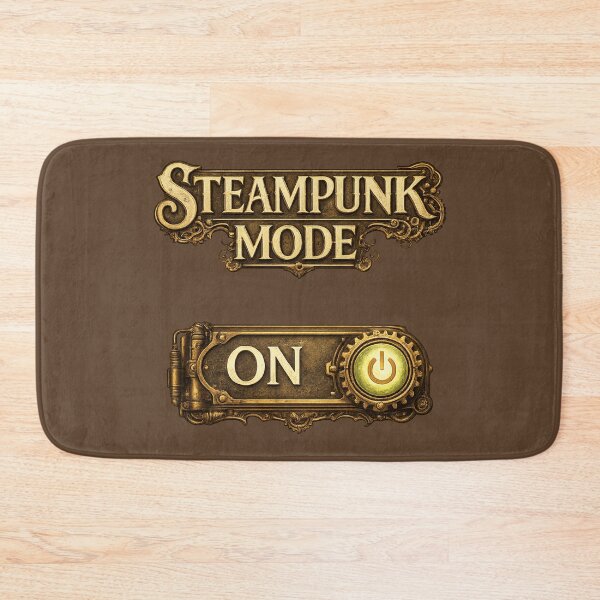 Item preview, Steampunk Mode ON – Brass Power Switch Design designed and sold by JaylenBlack34.