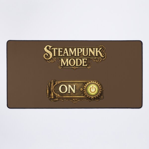 Item preview, Steampunk Mode ON – Brass Power Switch Design designed and sold by JaylenBlack34.