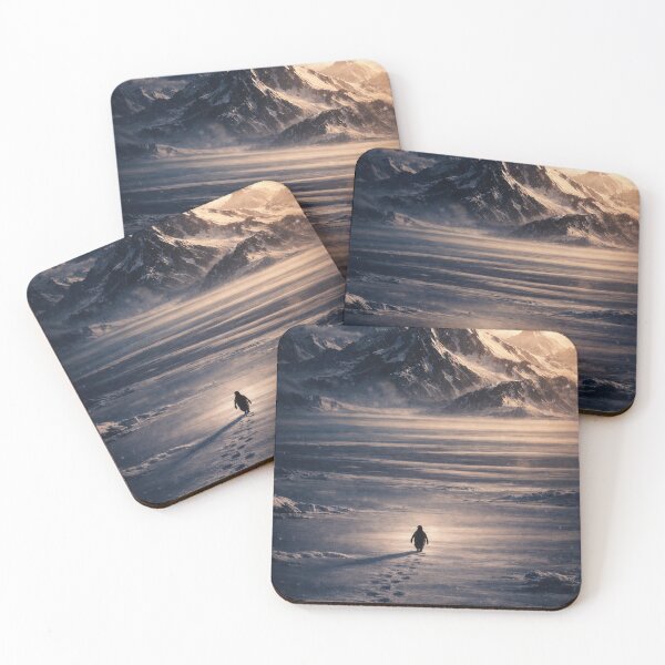 Item preview, Indomitable penguin going towards the mountain dark designed and sold by DHSTN.