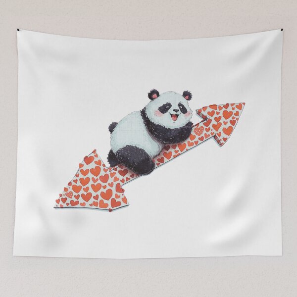 Item preview, Love Goes Up - Panda Mode designed and sold by RDproject.