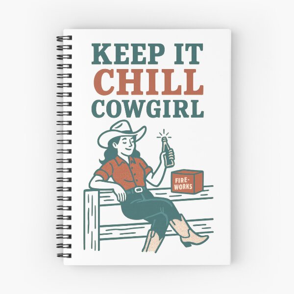 Item preview, Keep It Chill Cowgirl Illustration | Relaxed Western Vibes Art | Cool Cowboy Spirit Design designed and sold by PaintedPixels01.