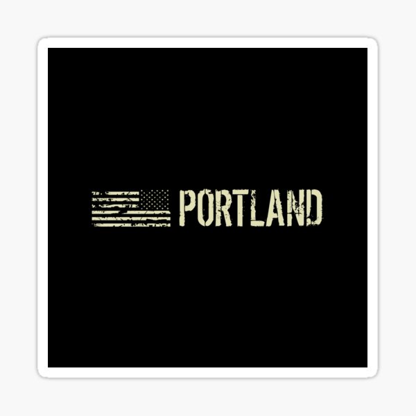 "Black Flag Portland" Sticker for Sale by MilitaryCandA Redbubble