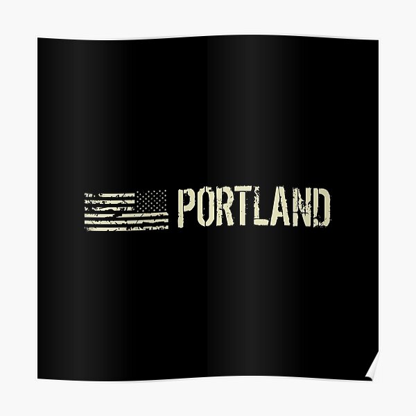 "Black Flag Portland" Poster for Sale by MilitaryCandA Redbubble