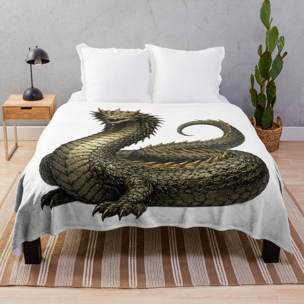 Item preview, Basilisk Mythical Creature Art — Legendary Serpent King Fantasy Illustration | Power & Dark Magic Symbol designed and sold by AlexLineArt.