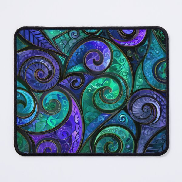 Item preview, New Zealand Māori Paua Pattern Koru Design 777 designed and sold by GrinGalore.