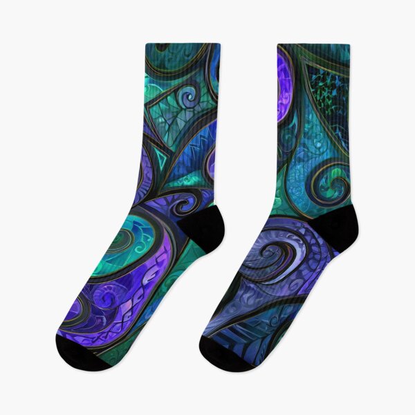 Item preview, New Zealand Māori Paua Pattern Koru Design 777 designed and sold by GrinGalore.