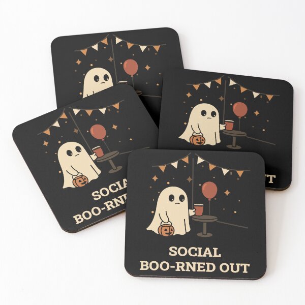 Item preview, Social Boo-rned Out – Socially Exhausted Ghost Aesthetic Design designed and sold by dailycassim.