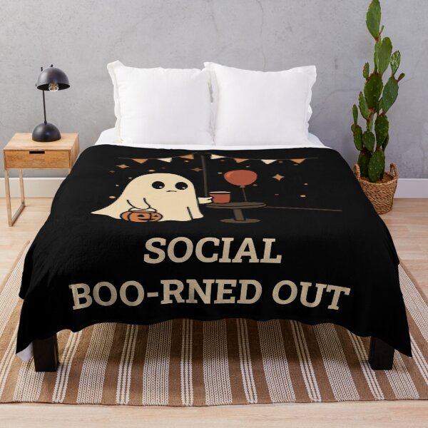 Item preview, Social Boo-rned Out – Socially Exhausted Ghost Aesthetic Design designed and sold by dailycassim.