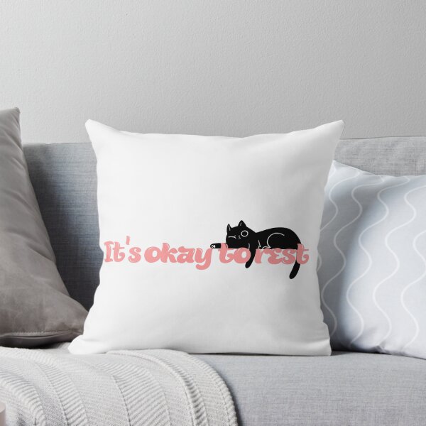 Item preview, It’s Okay To Rest cat Mental Health Sticker designed and sold by PS-ARTSHOP.