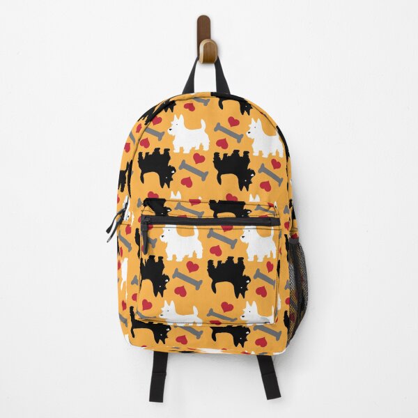 Item preview, Black & White Puppy Love on Yellow designed and sold by Digitalmyth's Designs.