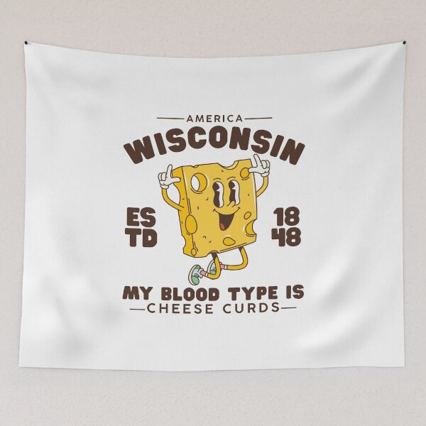 Item preview, Wisconsin : my blood type is cheese curds designed and sold by Peerless-Prime.
