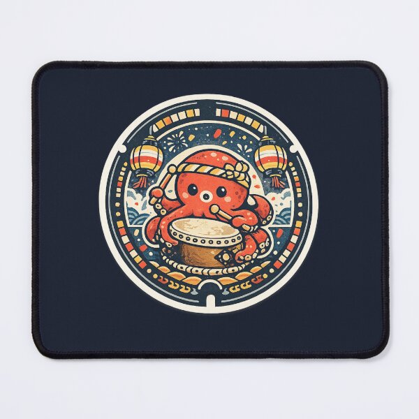 Item preview, Octopus Taiko Matsuri – Japanese Manhole Cover Art designed and sold by Planthem.